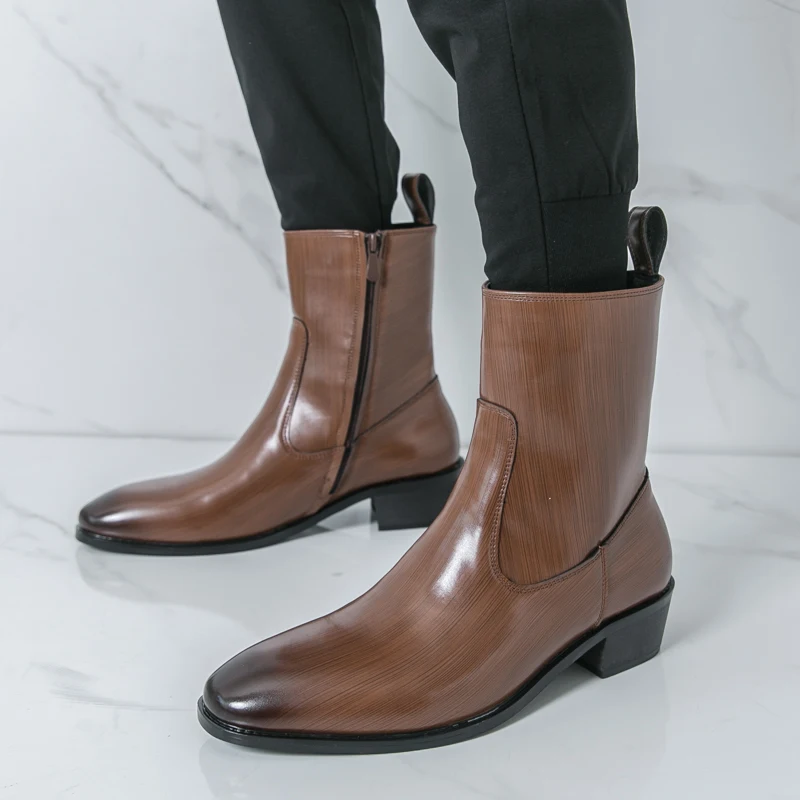 Men Shoes Classic - Klassieke comfortabele enkellaarzen Botas Fashion Casual