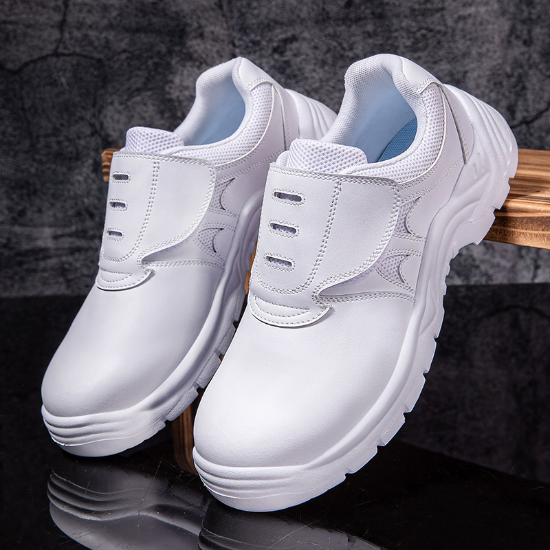 Men'S Shoes Green And White - Groot Formaat Mannen Mode Stalen Neus
