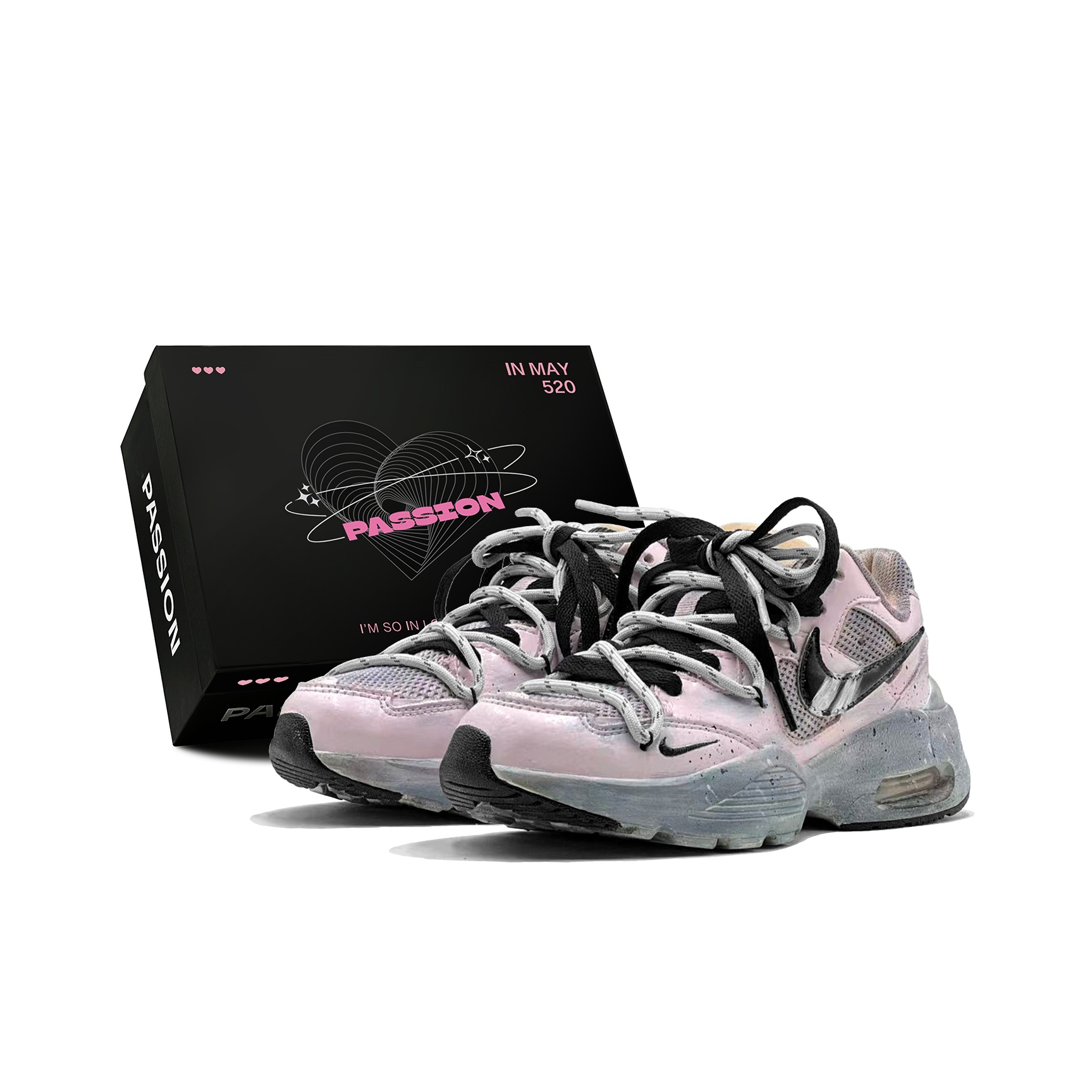 Men'S Shoes Nike Black - Nike Air Max Fusion Slijtvaste Lage