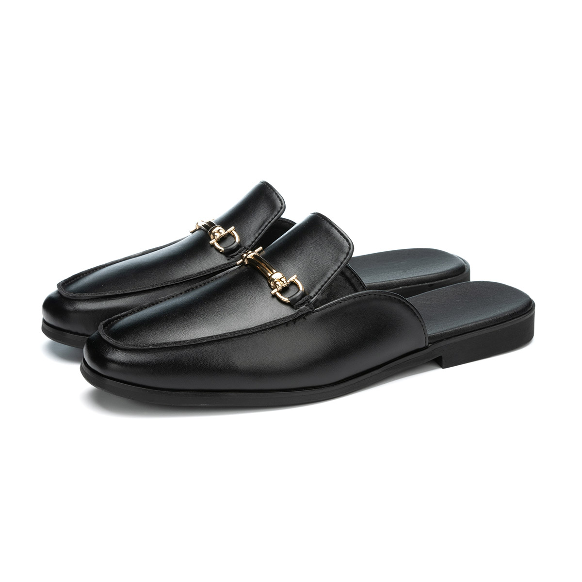 Men Shoes Classic - Mode Heren Instapper Halve Slippers Nieuwe
