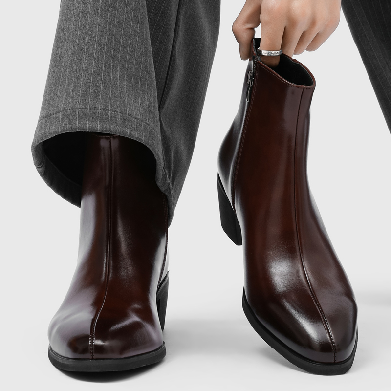 Men Shoes Boots - Heren eenvoudige en modieuze hoge hakken