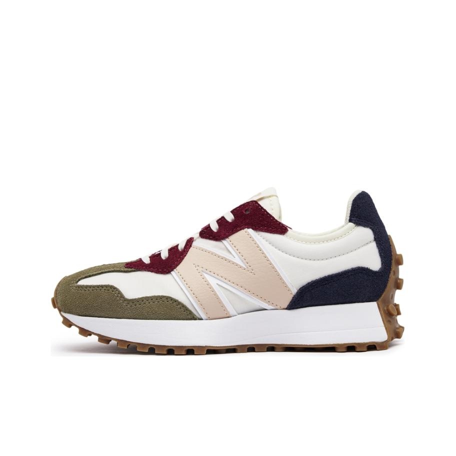 Men'S Shoes Green And White - New Balance NB 327 Textiel, Leer