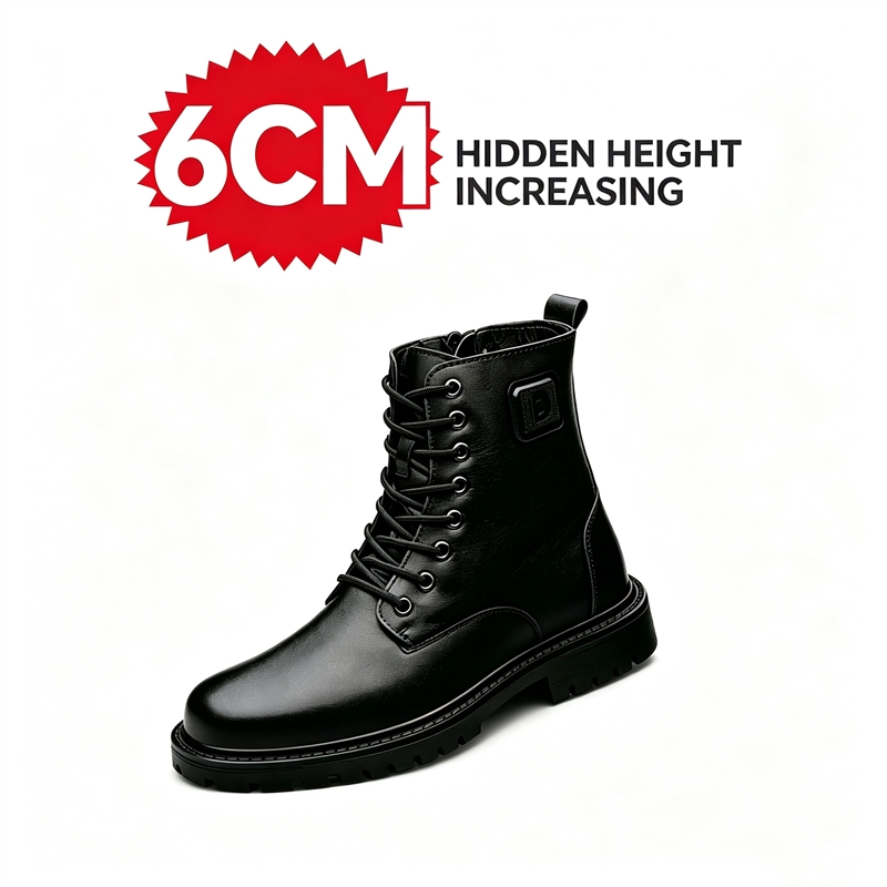 Men'S Shoes To Increase Height - Herenschoenen van leer met 6 cm
