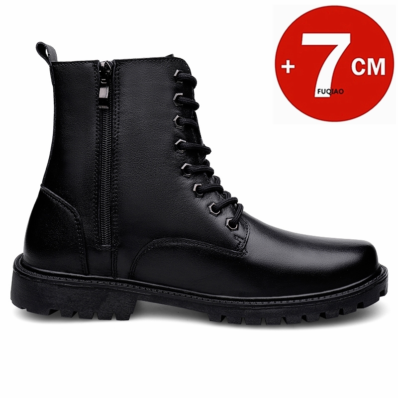Heren lederen verhogende laarz - Men'S Shoes To Increase Height recensie en prijs