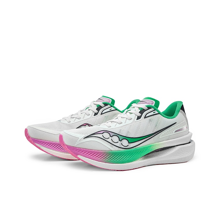 Saucony IDLING Cruise Lichtgew - Men'S Shoes Green And White recensie en prijs